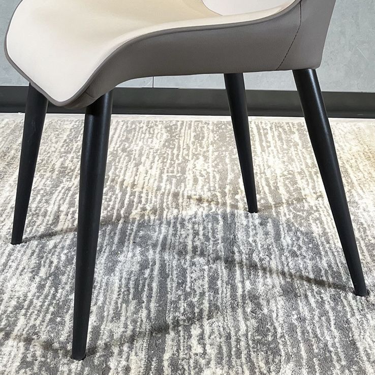 Minimalist Design Wingback Arm Dining Chair Faux Leather Dining Chairs Clearhalo 'Dining Chairs' 'Dining Tables & Seating' 'dining_chair' 'furn' 'furn_dining_chair' 'Furniture' 'furniture_dining_chair' 'Kitchen & Dining Furniture' 1200x1200_b493e70a-0b8a-4cb9-83cd-3ba691e08b1e