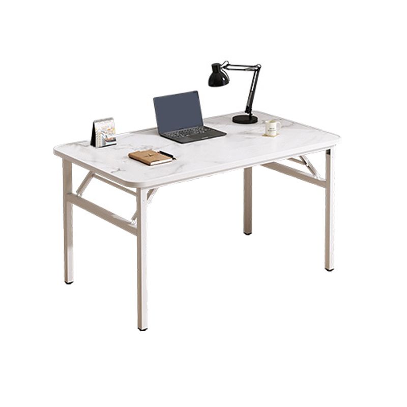 Contemporary Folding Office Desk Home Writing Desk with H-Shape Base , 29.5" H Clearhalo 'furn' 'furn_office_desk' 'Furniture' 'Office Desks' 'Office Furniture' 'office_desk' 1200x1200_b493eadc-56b6-466f-a70d-79b5f0b6a766