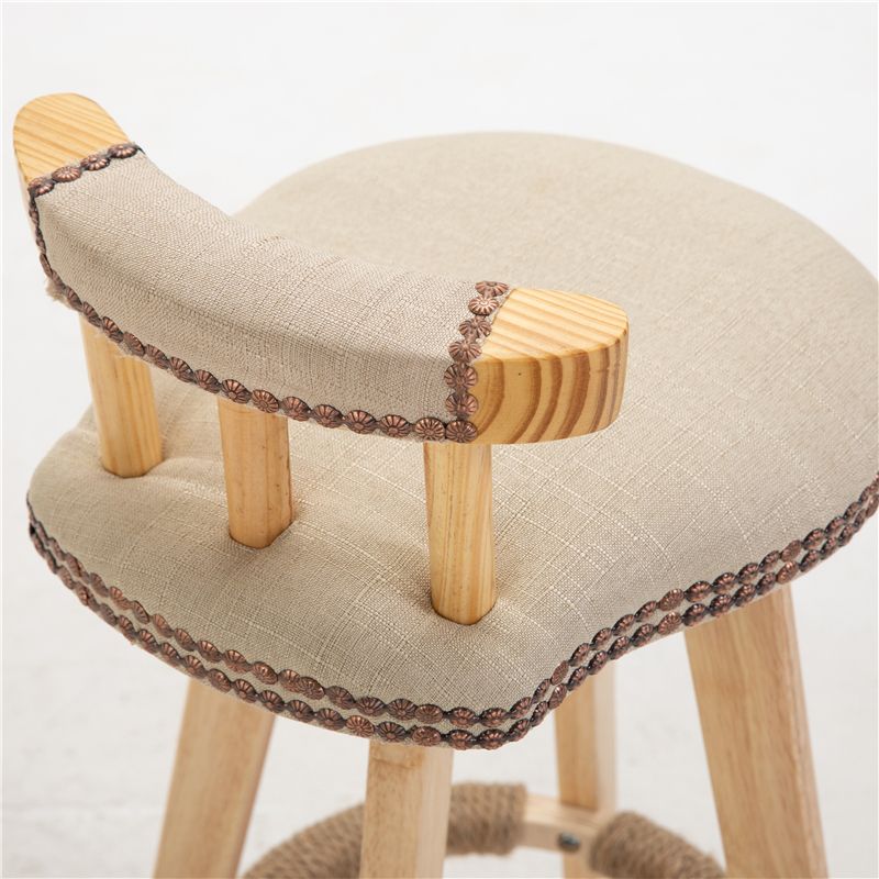 Scandinavian Natural Wood Counter Stools Low Back Bar Stools with Footrest Clearhalo 'Bar Furniture' 'Bar Stools' 'bar_stools' 'furn' 'furn_bar_stools' 'furniture_bar_stools' 'Kitchen & Dining Furniture' 'kitchen&dining_furn' 'kitchen' 'kitchen_furn' Furniture' 1200x1200_b4954fe0-c96e-4a8d-b03f-59dda12845d1