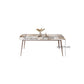 Modern White Stone Rectangular Kitchen Dining Table for Dining Hall Clearhalo 'Dining Tables & Seating' 'Dining Tables' 'dining_table' 'furn' 'furn_dining_table' 'Furniture' 'Kitchen & Dining Furniture' 1200x1200_b4966921-17e5-483e-b49f-5de3c55fb332