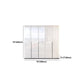 Contemporary Wooden Wardrobe White Colour Wardrobe Closet with Garment Rod