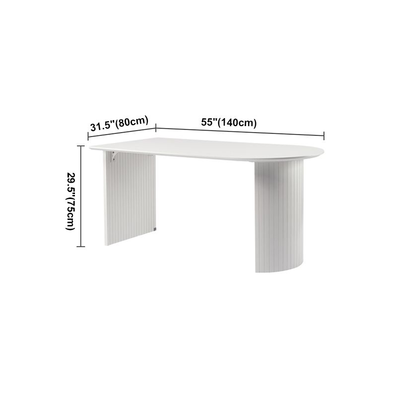 Modern Style Dining Table Double Pedestal Dining Table for Home Use Clearhalo ' dining_table' 'Dining Tables & Seating' 'Dining Tables' 'furn' 'furn_dining_table' 'Furniture' 'furniture_dining_table' 'Kitchen & Dining Furniture' 'kitchen&dining_furn' 'kitchen' 'kitchen_dining_table' 1200x1200_b499e2d4-ad28-46e0-8a8d-9fc14f9b91fb