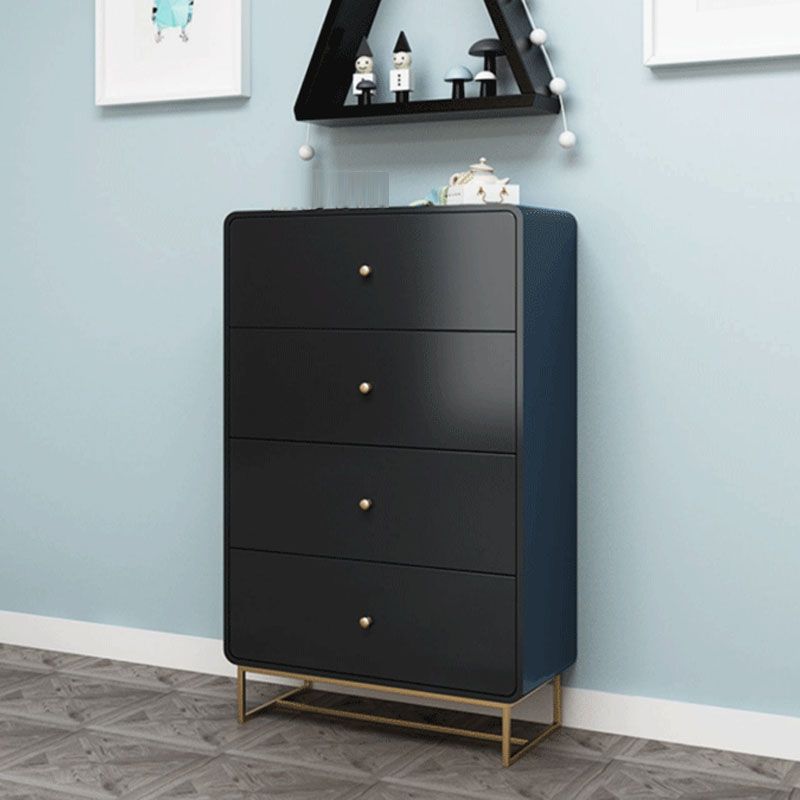 Wood 4 - Drawer Accent Chest Modern 34.6-Inch High Simple Storage Chest Clearhalo 'Cabinets & Chests' 'cabinets_chests' 'furn' 'furn_cabinets_chests' 'Furniture' 'Living Room Furniture' 1200x1200_b49a72ce-733d-4866-9cf0-f50e554ecfd0