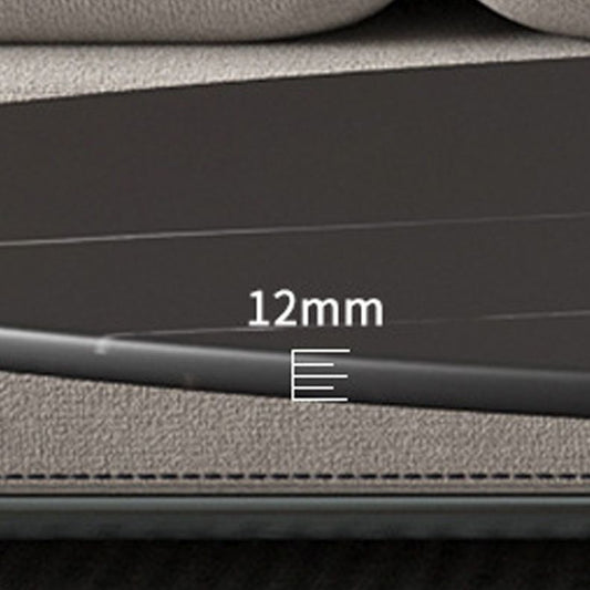 Glam Style Coffee Table with Oval Stone Top and Steel Trestle Base