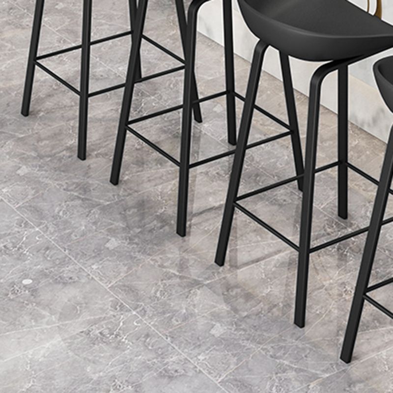 Contemporary Plastic Backrest Counter High Stool with 4 Legs Clearhalo 'Bar Furniture' 'Bar Stools' 'bar_stools' 'furn' 'furn_bar_stools' 'Furniture' 'Kitchen & Dining Furniture' 1200x1200_b49bf999-bff6-44e8-a3e0-487e203440de