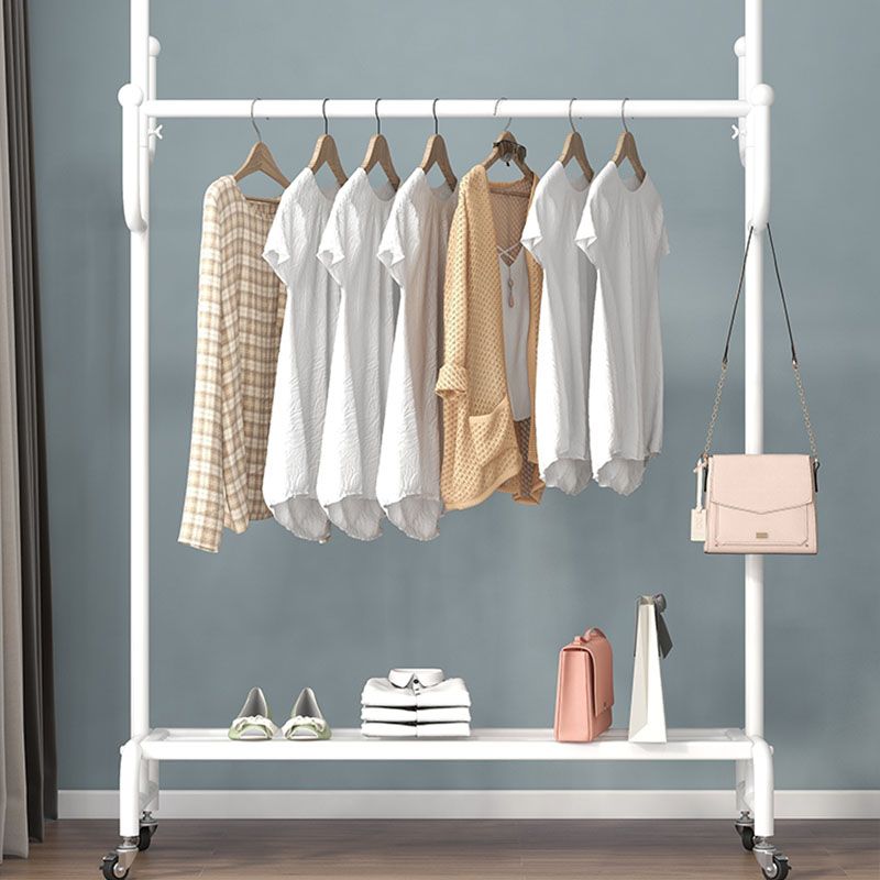 Moderne Style Coat Rack Metallic Free Standing Hooks Design -Kleiderbügel mit Regalen