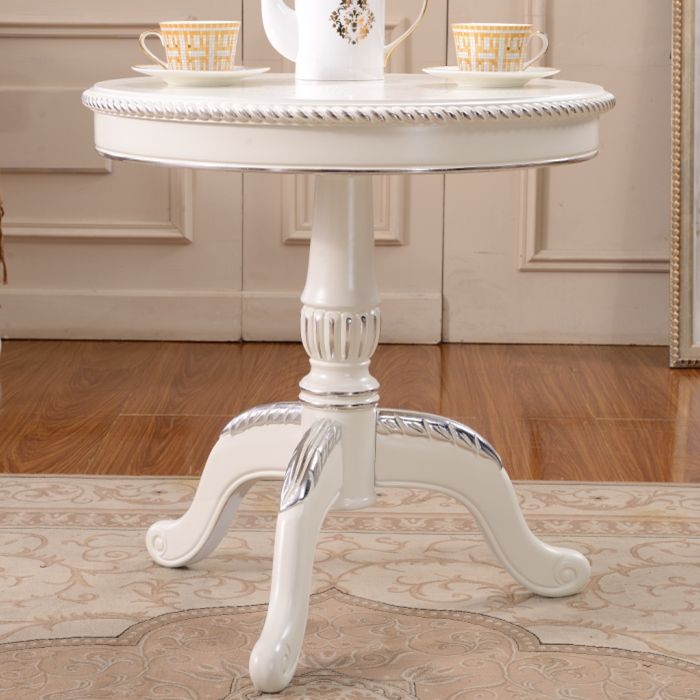 Scandinavian Pedestal Coffee Table Round Wooden Coffee Table for Living Room