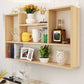 Scandinavian Manufactured Wood Floating Bookcase 23.6"H Bookcase