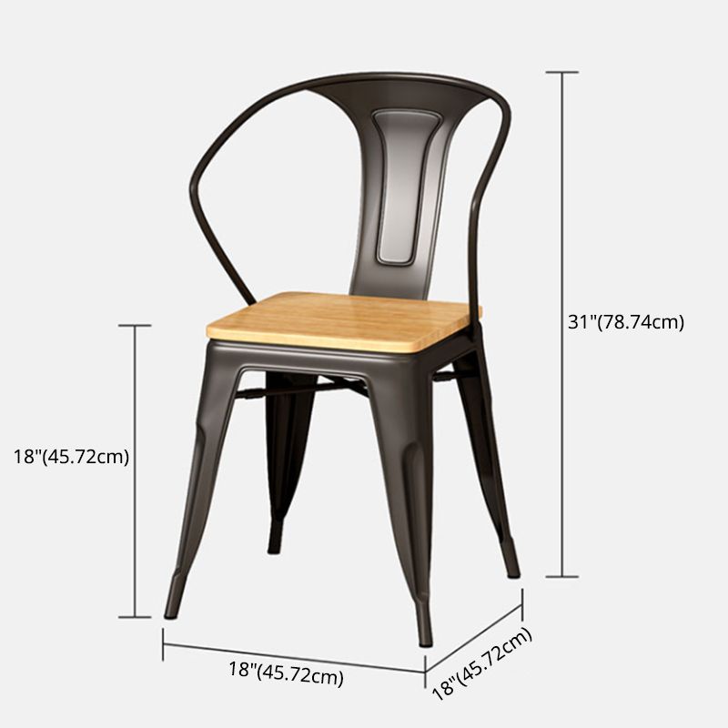 Industrial Style Solid Wood Dining Set with Traditional Height Fixed Table and Trestle Base Clearhalo 'Dining Room Sets' 'Dining Tables & Seating' 'dining_room_set' 'furn' 'furn_dining_room_set' 'Furniture' 'furniture_dining_room_set' 'Kitchen & Dining Furniture' 'kitchen&dining_furn' 'kitchen' 1200x1200_b49f34c0-7362-4c62-9aab-aff100b2c4e9