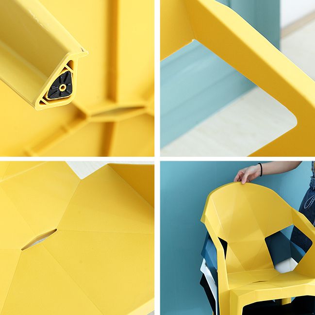 Modern Indoor Dining Armchair Stackable Home Plastic Dining Arm Chairs Clearhalo ' kitchen&dining_furn' 'Dining Chairs' 'Dining Tables & Seating' 'dining_chair' 'furn' 'furn_dining_chair' 'Furniture' 'furniture_dining_chair' 'Kitchen & Dining Furniture' 'kitchen' 1200x1200_b4a1427a-bb54-47fb-8f7e-cf3a8310a88d