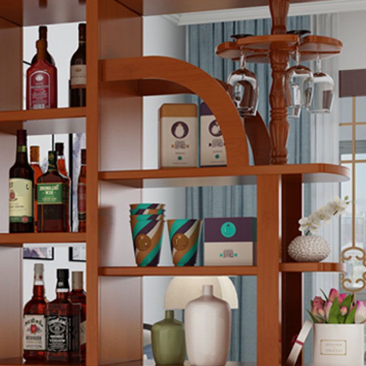 Contemporary 2-drawer Solid Wood 74.8" Tall Accent Cabinet with Doors Clearhalo 'Cabinets & Chests' 'cabinets_chests' 'furn' 'furn_cabinets_chests' 'Furniture' 'Living Room Furniture' 1200x1200_b4a16f2b-0ad9-4077-8cc6-f6c8e05b413f