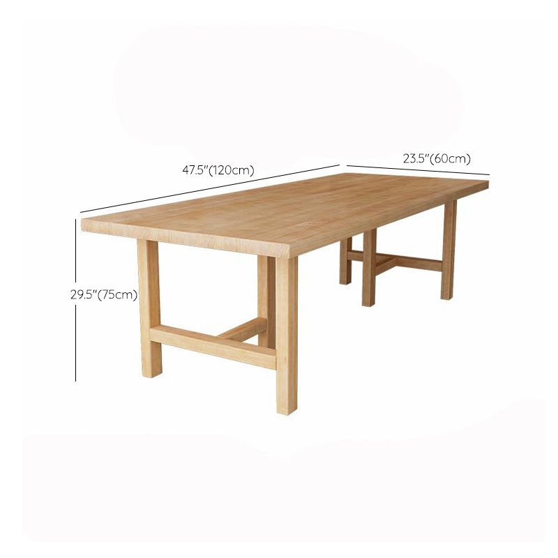 Glam Dining Table Wooden Rectangle Table with Wooden Legs for Home Use Clearhalo 'Dining Tables & Seating' 'Dining Tables' 'dining_table' 'furn' 'furn_dining_table' 'Furniture' 'Kitchen & Dining Furniture' 1200x1200_b4a2a9ed-643d-431c-9a19-a7af36921e1f