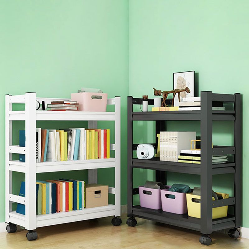 Open Bookshelf Modern Metal Home Study Living Room Removable Bookcase