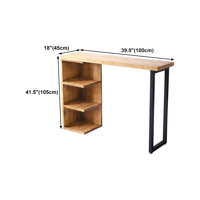 Pine Wood Bar Table Traditional Luxury Rectangle Bar Dining Table with Sled Base Clearhalo 'Bar Furniture' 'Bar Tables' 'bar_tables' 'Furniture' 'furniture_bar_tables' 'Kitchen & Dining Furniture' 1200x1200_b4a4e15d-14ed-4e41-801e-5786083264a6