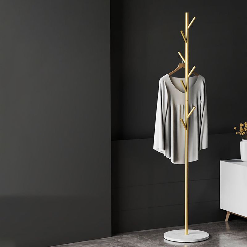 Moderner Kleiderbügel Metall frei sitzend mit Haken Eingangsschrank Rack