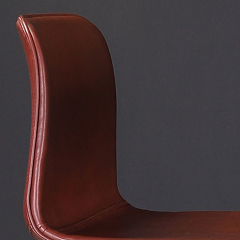 Scandinavian Adjustable Height Stool Leather Counter Stool with Footrest Clearhalo 'Bar Furniture' 'Bar Stools' 'bar_stools' 'furn' 'furn_bar_stools' 'Furniture' 'Kitchen & Dining Furniture' 1200x1200_b4ab2897-80ef-472c-a686-28f19e254762