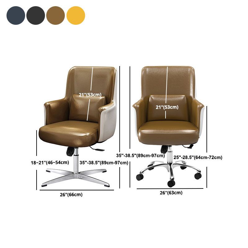 Modern & Contemporary Managers Chair Fixed Arms Height-adjustable Executive Chair Clearhalo 'furn' 'furn_office_chair' 'Furniture' 'furniture_office_chair' 'Office Chairs' 'Office Furniture' 'office_chair' 1200x1200_b4adb042-9dca-4c99-8b10-3a5fb694aaf3