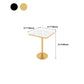 Glam Bar Table in Metal Pedestal Faux Marble Top Bar Dining Table for Small Places Clearhalo 'Bar Furniture' 'Bar Tables' 'bar_tables' 'furn' 'furn_bar_tables' 'Furniture' 'Kitchen & Dining Furniture' 1200x1200_b4b0640a-8bce-4f3a-adf1-17feb2ee5a6e