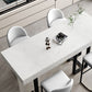 Glam Iron Bar Dining Table with White Stone Top Rectangle Indoor Bistro Table Clearhalo 'Bar Furniture' 'Bar Tables' 'bar_tables' 'furn' 'furn_bar_tables' 'Furniture' 'furniture_bar_tables' 'Kitchen & Dining Furniture' 1200x1200_b4b0ac3e-ea1f-4439-bc41-c893a210eb19