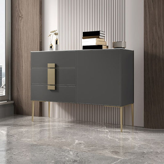 Classic Glam Storage Chest Stone Dresser with 3 Drawers , 15.6 Inch Width Clearhalo 'Bedroom Furniture' 'Dressers & Chests' 'dressers_chests' 'furn' 'furn_dressers_chests' 'Furniture' 1200x1200_b4b3ac38-bbb9-4b41-b2b5-204a411f7f79