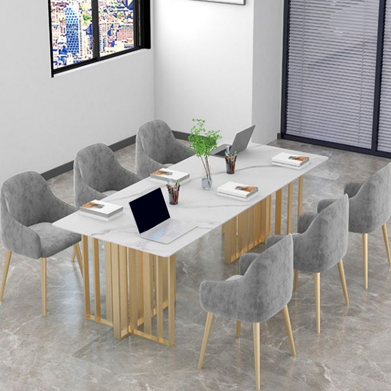 Bureau de bureau rectangulaire métal