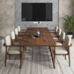 Rectangle Solid Pinewood Brown Tone Dining Table Simplicity 4 Legs Table for Dining Room Clearhalo ' dining_table' 'Dining Tables & Seating' 'Dining Tables' 'furn' 'furn_dining_table' 'Furniture' 'furniture_dining_table' 'Kitchen & Dining Furniture' 'kitchen&dining_furn' 'kitchen' 'kitchen_dining_table' 1200x1200_b4b47857-b960-41e7-98b9-d00ecb6eaafb