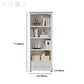 Closed Back Bookshelf Scandinavian Solid Wood Standard Bookcase
