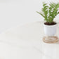Metalen traditionele luxe ronde tafel voor eetkamer Stenen tafel met voetstuk