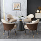 Contemporary Stone Dining Table Round Pedestal Home Kitchen Dinner Furniture Clearhalo ' dining_table' 'Dining Tables & Seating' 'Dining Tables' 'furn' 'furn_dining_table' 'Furniture' 'furniture_dining_table' 'Kitchen & Dining Furniture' 'kitchen&dining_furn' 'kitchen' 'kitchen_dining_table' 1200x1200_b4b6e98d-be45-4653-8c03-bdee23044dc0
