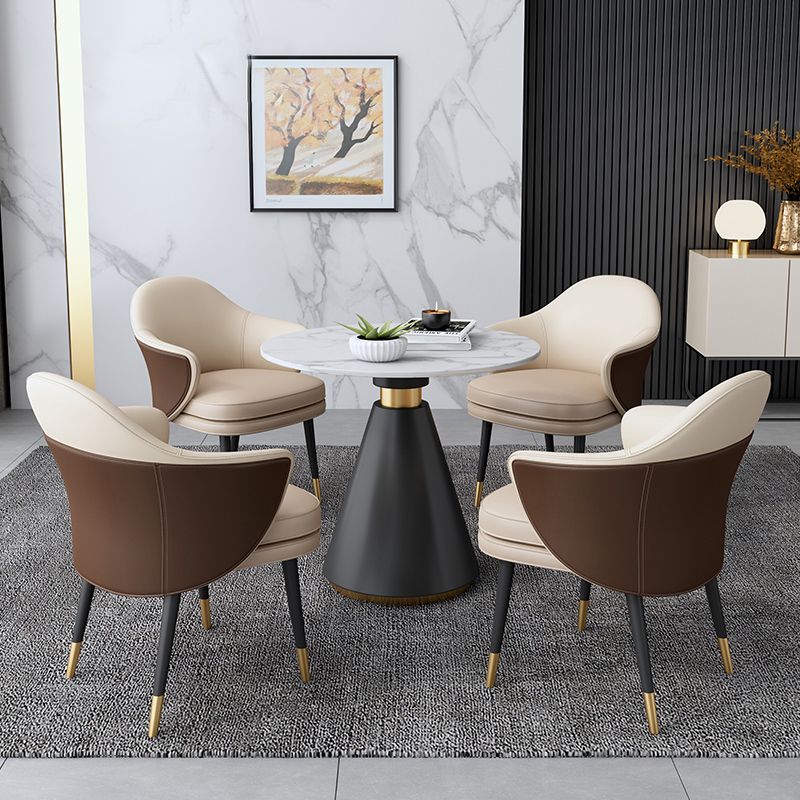 Contemporary Stone Dining Table Round Pedestal Home Kitchen Dinner Furniture Clearhalo ' dining_table' 'Dining Tables & Seating' 'Dining Tables' 'furn' 'furn_dining_table' 'Furniture' 'furniture_dining_table' 'Kitchen & Dining Furniture' 'kitchen&dining_furn' 'kitchen' 'kitchen_dining_table' 1200x1200_b4b6e98d-be45-4653-8c03-bdee23044dc0