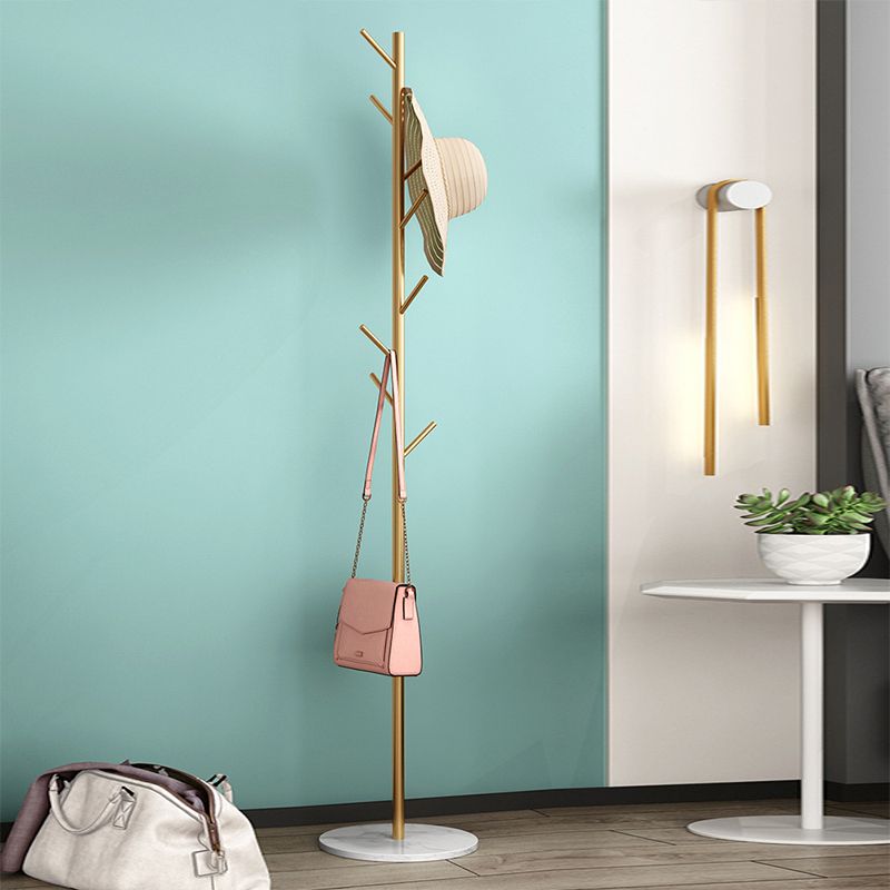 Luil Luxury Coat Rack en marbre Base de support support de manteau avec crochets