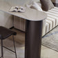 Metal and Stone Pub Set 1/2/3 Pcs Modern Indoor Bar Table with Upholstered Stools Clearhalo 'Bar Furniture' 'furn' 'furn_home_bar_bar_sets' 'Furniture' 'Home Bars & Bar Sets' 'home_bar_bar_sets' 'Kitchen & Dining Furniture' 1200x1200_b4b7dfae-437b-4b71-8c4d-c4d89460e2dc
