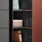 Black Metal Wardrobe Cabinet Contemporary Hinged Wardrobe Armoire Clearhalo 'Armoires & Wardrobes' 'armoires_wardrobes' 'Bedroom Furniture' 'furn' 'furn_armoires_wardrobes' 'Furniture' 1200x1200_b4b817c0-c571-4f1d-a489-583592732dfe