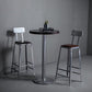 Set tavolo da bar in legno massello stile industriale da 1/2/3 pezzi