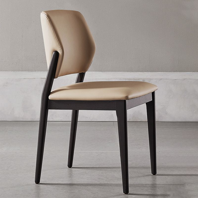 Contemporary Style Side Chair Wood Open Back Dining Room Chair for Brasserie Clearhalo 'Dining Chairs' 'Dining Tables & Seating' 'dining_chair' 'furn' 'furn_dining_chair' 'Furniture' 'Kitchen & Dining Furniture' 1200x1200_b4b91f11-df6b-4a76-8edd-5d5688ad0e64