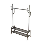 Modern Style Mobile Coat Rack Free Standing Hooks Design Metallic Coat Rack Clearhalo 'Entry & Mudroom Furniture' 'furn' 'furn_hall_tree_coat_racks' 'Furniture' 'Hall Trees & Coat Racks' 'hall_tree_coat_racks' 1200x1200_b4bf0faa-ce16-4365-a525-4a2a973d70c7