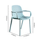 Contemporary Style Plastic Dining Armchair Multicolor Stackable Dining Chair Clearhalo ' kitchen&dining_furn' 'Dining Chairs' 'Dining Tables & Seating' 'dining_chair' 'furn' 'furn_dining_chair' 'Furniture' 'furniture_dining_chair' 'Kitchen & Dining Furniture' 'kitchen' 1200x1200_b4c25b8f-8579-45f9-80b9-ab902becf168
