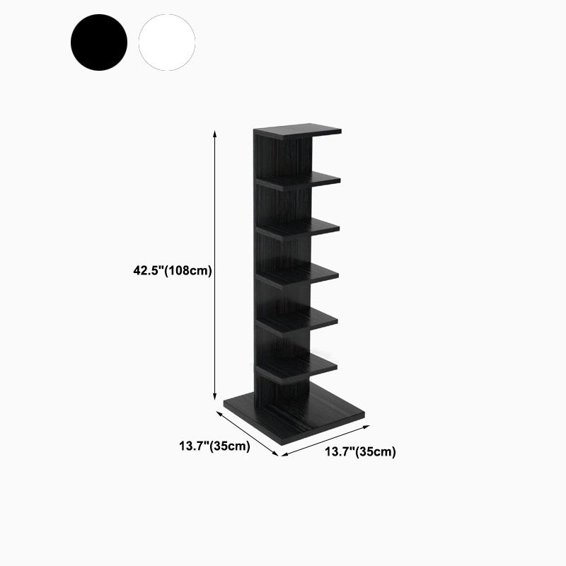 Vertical with Shelves Shelf Bookcase Stackable Engineered Wood Bookcase 13.8" Wide Clearhalo 'Bookcases' 'furn' 'furn_bookcases' 'Furniture' 'Office Furniture' 1200x1200_b4c3be53-9eaf-42a1-bd8c-741d0710b5bc