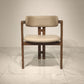 Upholstered Dining Chairs Contemporary Arm Chairs with Wood Base Clearhalo 'Dining Chairs' 'Dining Tables & Seating' 'dining_chair' 'furn' 'furn_dining_chair' 'Furniture' 'Kitchen & Dining Furniture' 1200x1200_b4c5a718-8cbb-4cd0-a42e-8c625ca7696e