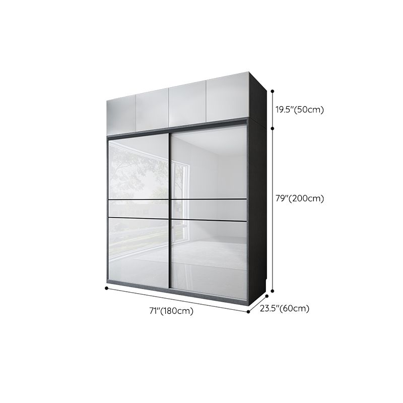 Manufactured Wood Glossy White Storage Cabinet Modern Cabinet for Bedroom Clearhalo 'Armoires & Wardrobes' 'armoires_wardrobes' 'Bedroom Furniture' 'furn' 'furn_armoires_wardrobes' 'Furniture' 1200x1200_b4c77e0e-db3e-4816-a333-394dd464484f