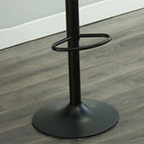 Sedia posteriore industriale con seggiolone regolabile a base metallica per barra da bistrot