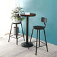Solid Wood Pub Table Bar Height Industrial Round Bar Table for Indoor Clearhalo 'Bar Furniture' 'Bar Tables' 'bar_tables' 'furn' 'furn_bar_tables' 'Furniture' 'Kitchen & Dining Furniture' 1200x1200_b4c8877b-16f6-4f48-8799-51299ef2f8c2