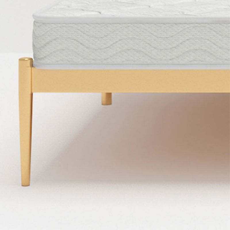 Marco de cama glamoroso metal marco rectangular cabecera de marco abierto cama estándar