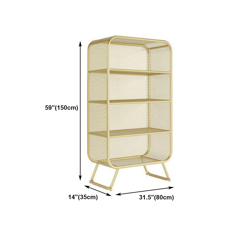 Modern Closed Bookshelf Metal Standard Bookcase With Rectangular Shelves Clearhalo 'Bookcases' 'furn' 'furn_bookcases' 'Furniture' 'furniture_bookcases' 'Office Furniture' 1200x1200_b4cb25d9-91da-46de-ad8d-e6e8afccbae3