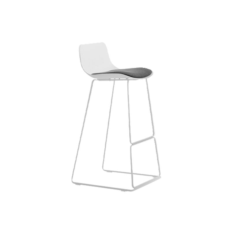 Industrial Indoor Armless Stool Plastic Bar Stool with Upholstered Clearhalo 'Bar Furniture' 'Bar Stools' 'bar_stools' 'furn' 'furn_bar_stools' 'Furniture' 'Kitchen & Dining Furniture' 1200x1200_b4cb36a4-0e5e-4854-b622-62438be286bb