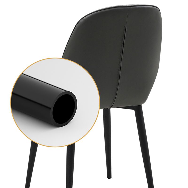 Restaurant Upholstered Beetle Shape Side Chair Wingback Matte Finish Dining Chair Clearhalo ' kitchen&dining_furn' 'Dining Chairs' 'Dining Tables & Seating' 'dining_chair' 'furn' 'furn_dining_chair' 'Furniture' 'furniture_dining_chair' 'Kitchen & Dining Furniture' 'kitchen' 1200x1200_b4ceba95-f4f5-4c8d-b1b4-30844794d320