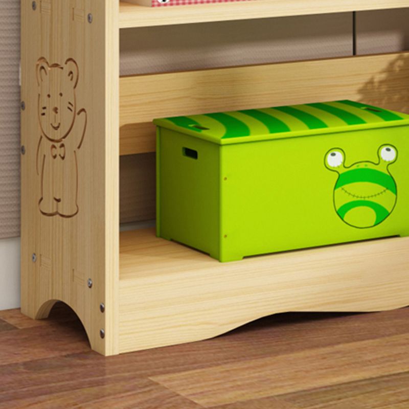 Les étagères de bibliothèque en bois verticales modernes comprenaient la bibliothèque naturelle pour la maison