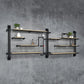 Metal Floating Bookcase Industrial Style Wall Mounted Closed Back Shelf Clearhalo 'Bookcases' 'furn' 'furn_bookcases' 'Furniture' 'furniture_bookcases' 'kitchen' 'kitchen_bookcases' 'Living Room Furniture' 'Office Furniture' 1200x1200_b4cfedc4-3fdd-49f1-9775-2f799f960eba