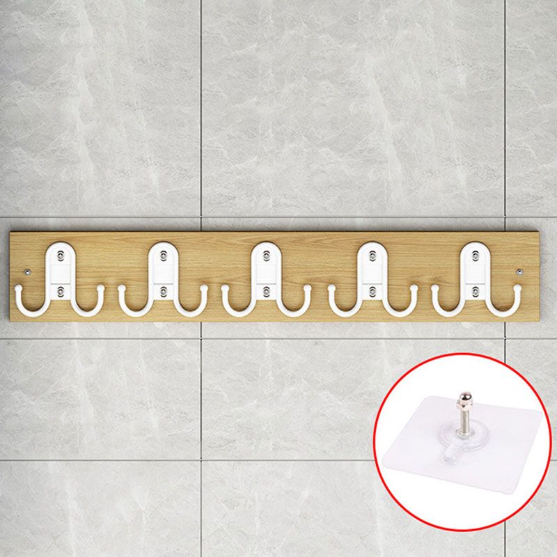 Contemporary Clothes Hanger Wall Mounted Coat Rack with Coat Hooks Clearhalo 'Entry & Mudroom Furniture' 'furn' 'furn_hall_tree_coat_racks' 'Furniture' 'Hall Trees & Coat Racks' 'hall_tree_coat_racks' 1200x1200_b4d02b32-aa58-4421-9cb4-256bb641af18