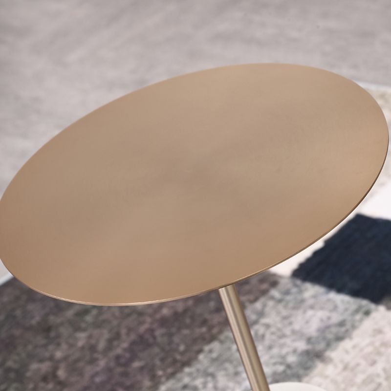 Iron and Marble End Table 11.8" Tall Mid-Century Round Drum Side Table Clearhalo 'Coffee & Accent Tables' 'End & Side Tables' 'end_side_table' 'end_side_tables' 'furn' 'furn_end_side_tables' 'Furniture' 'furniture_end_side_table' 'Living Room Furniture' 1200x1200_b4d31f3c-66b6-4236-ae3c-d2ae8666e6b3